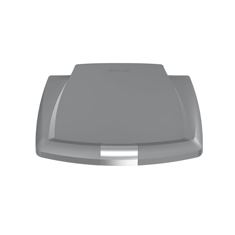 couvercle rectangulaire en plastique gris 