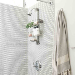 Simplehuman Accessoires de salle de bains - Tablette pour douche Caddy  Plus, réglable, inox BT1099